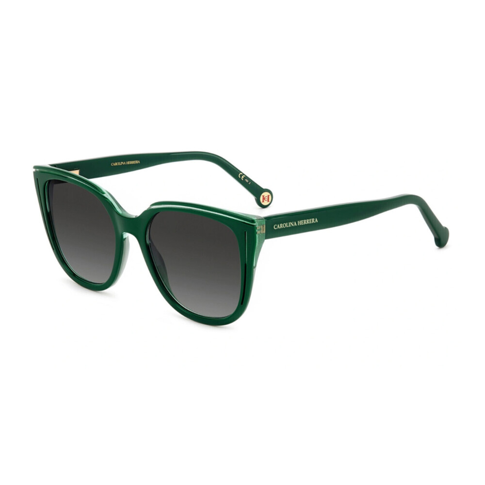 NEW Carolina Herrera HER 0144/S 0VQYIB Green Glitter Sunglasses authentic